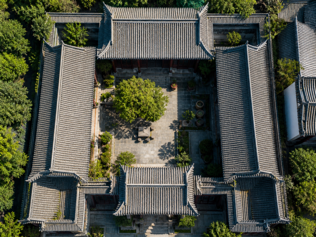 Feng shui and building science — traditional courtyard design demonstrating classical spatial principles